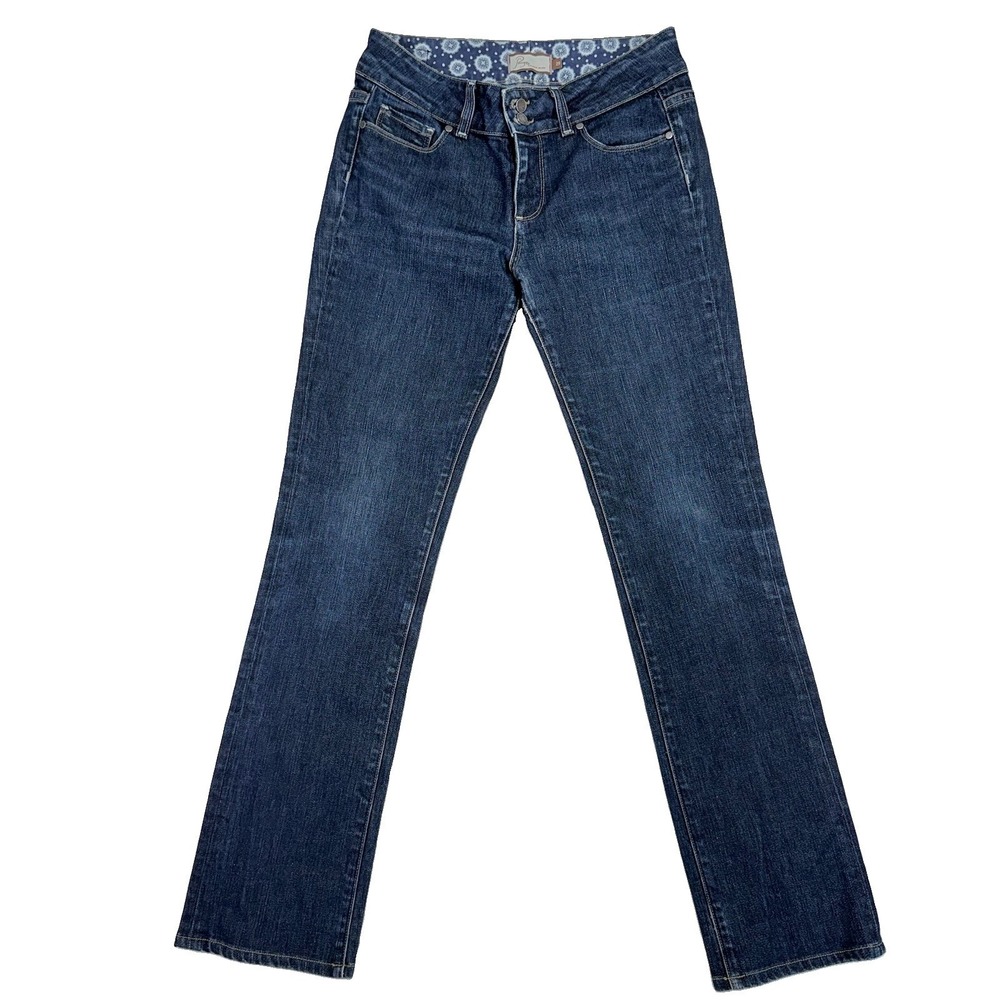 Paige Hidden Hills Jeans Womens 29 Y2K Bootcut Dark Wash Stretch 32" Excellent